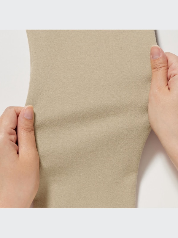 Smooth Stretch Cotton Turtleneck Long-Sleeve T-Shirt