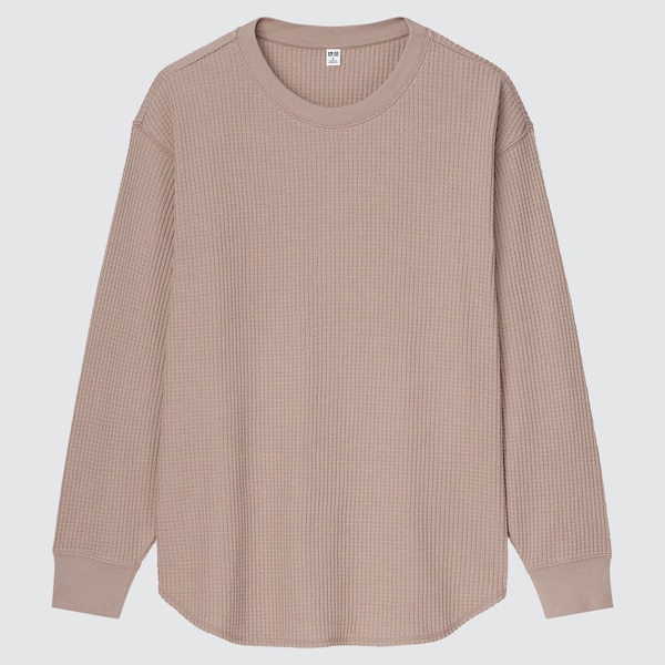 Waffle Crew Neck Long-Sleeve T-Shirt | UNIQLO US