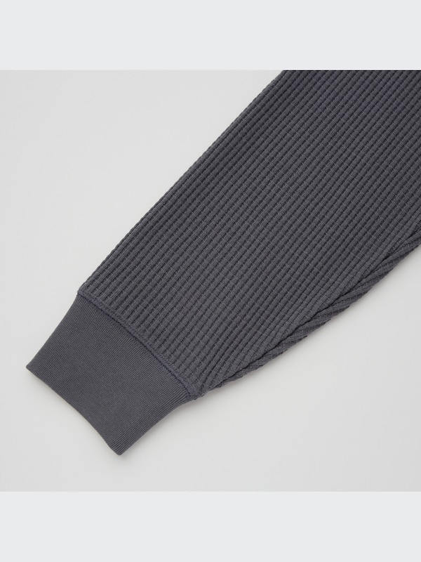 Waffle Crew Neck Long-Sleeve T-Shirt