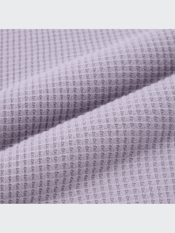 Waffle Crew Neck Long-Sleeve T-Shirt