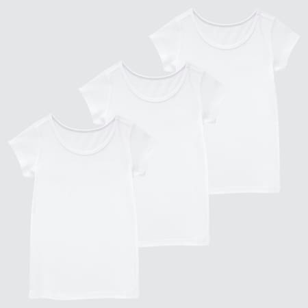 Babies Toddler Cotton Short Sleeved T-Shirt (Three Pack)