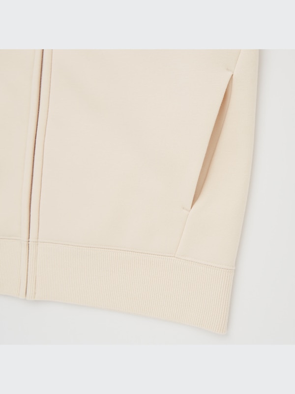 Soft Pile-Lined Sweat Long-Sleeve Full-Zip Hoodie