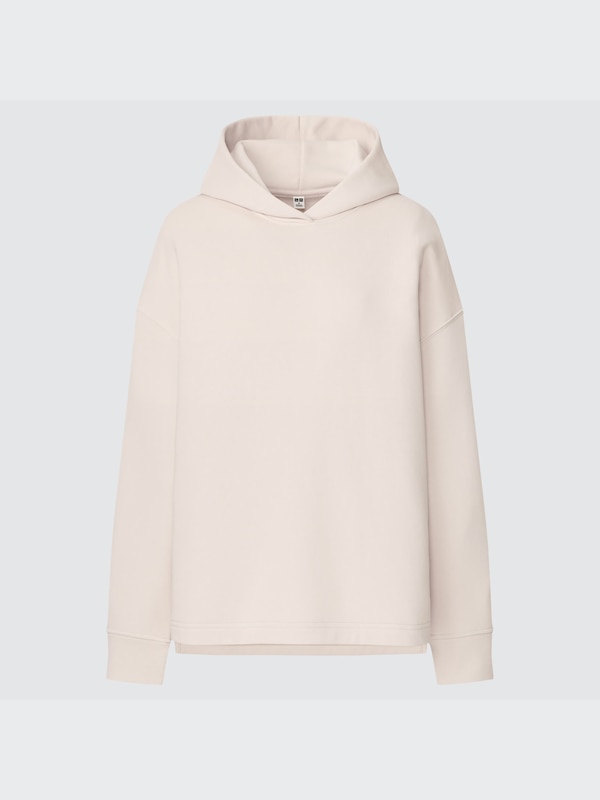 Sweat Slit Long-Sleeve Pullover Hoodie