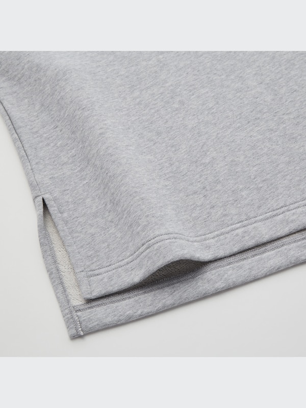 Sweat Slit Long-Sleeve Pullover Hoodie
