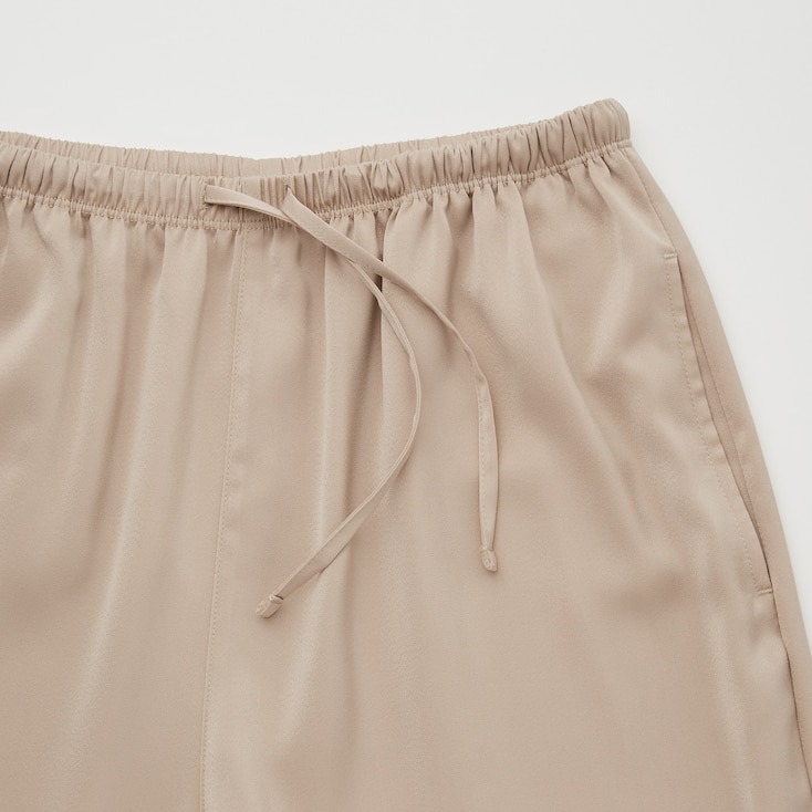 satin drape jogger pants uniqlo