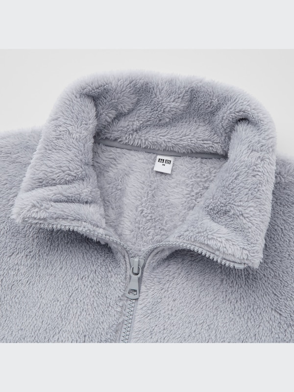 Fluffy Yarn Fleece Full-Zip Jacket