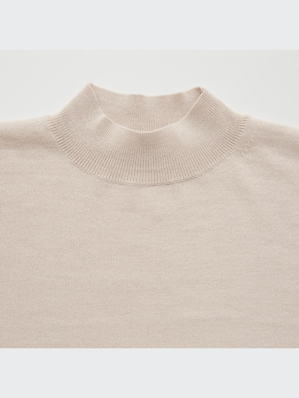 Extra Fine Merino Blend Mock Neck Tunic