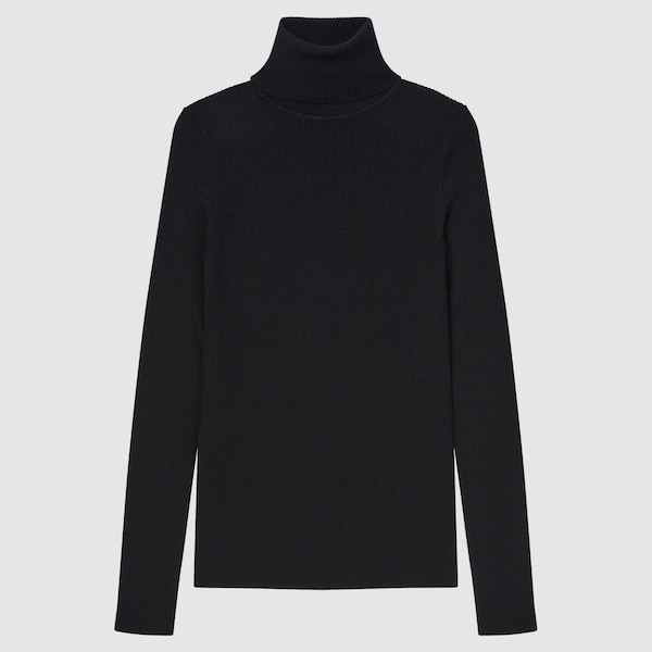 Extra Fine Merino Ribbed Turtleneck Long-Sleeve Sweater (2022 Edition)