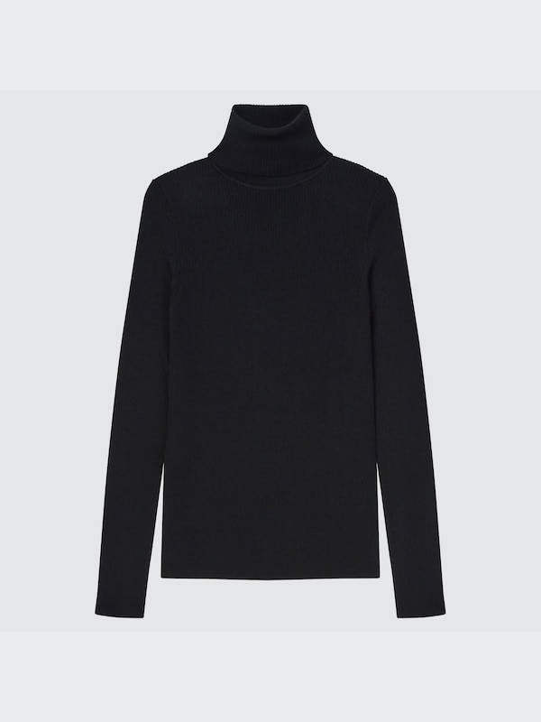 Extra Fine Merino Ribbed Turtleneck Long-Sleeve Sweater (2022 Edition)