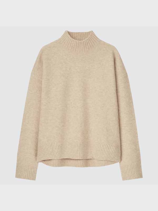 SOUFFLÉ YARN MOCK NECK SWEATER