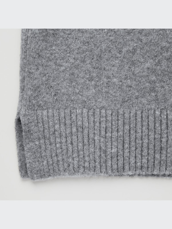 SOUFFLÉ YARN MOCK NECK SWEATER