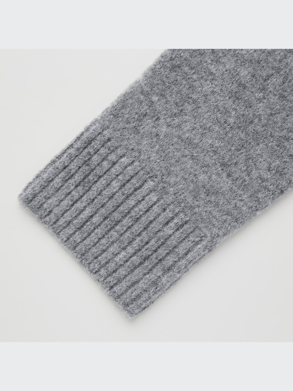 SOUFFLÉ YARN MOCK NECK SWEATER