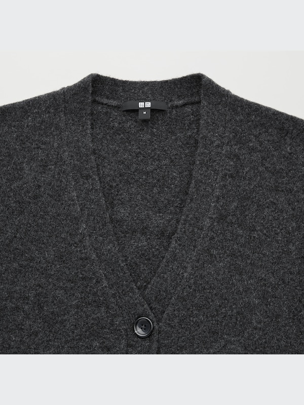 Souffle Yarn V-Neck Cropped Cardigan