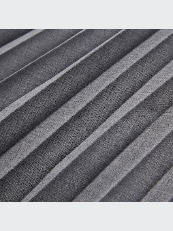 Pleated Checked Skirt