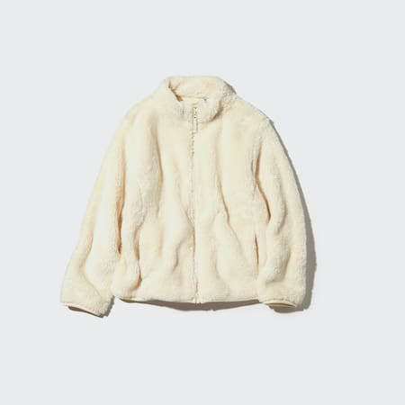 Kids Fluffy Fleece Zipped Jacket