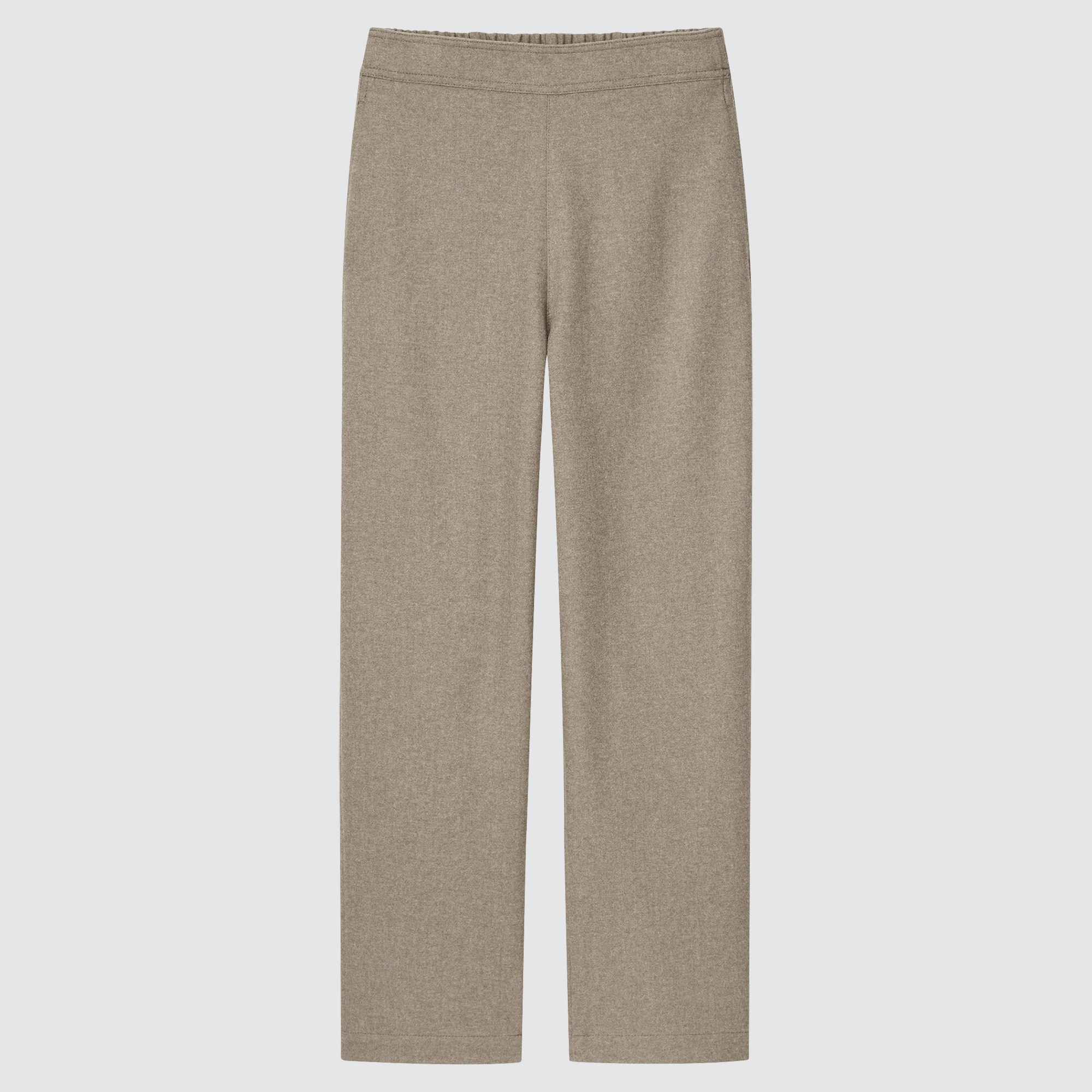 Brushed Jersey Straight Pants | UNIQLO US
