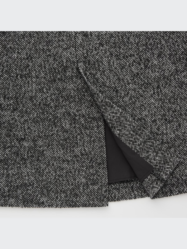 Wool-Blend Narrow Midi Skirt