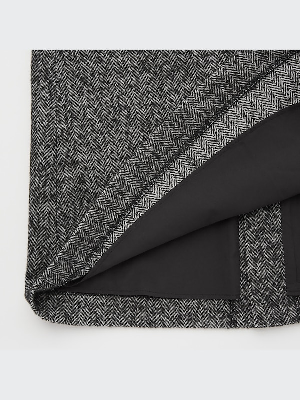 Wool-Blend Narrow Midi Skirt