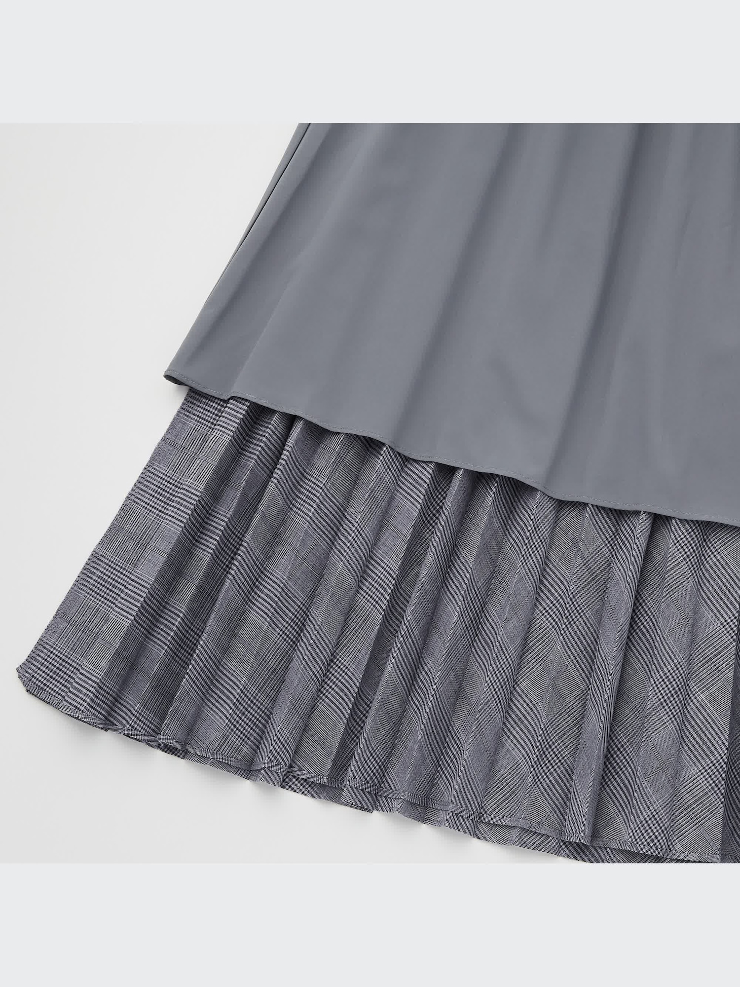 【新品タグ付】Side accordion line pleated skirt MO&Co. Women's Side Slit Irregular Hem Pleated Skirt Cool Loose