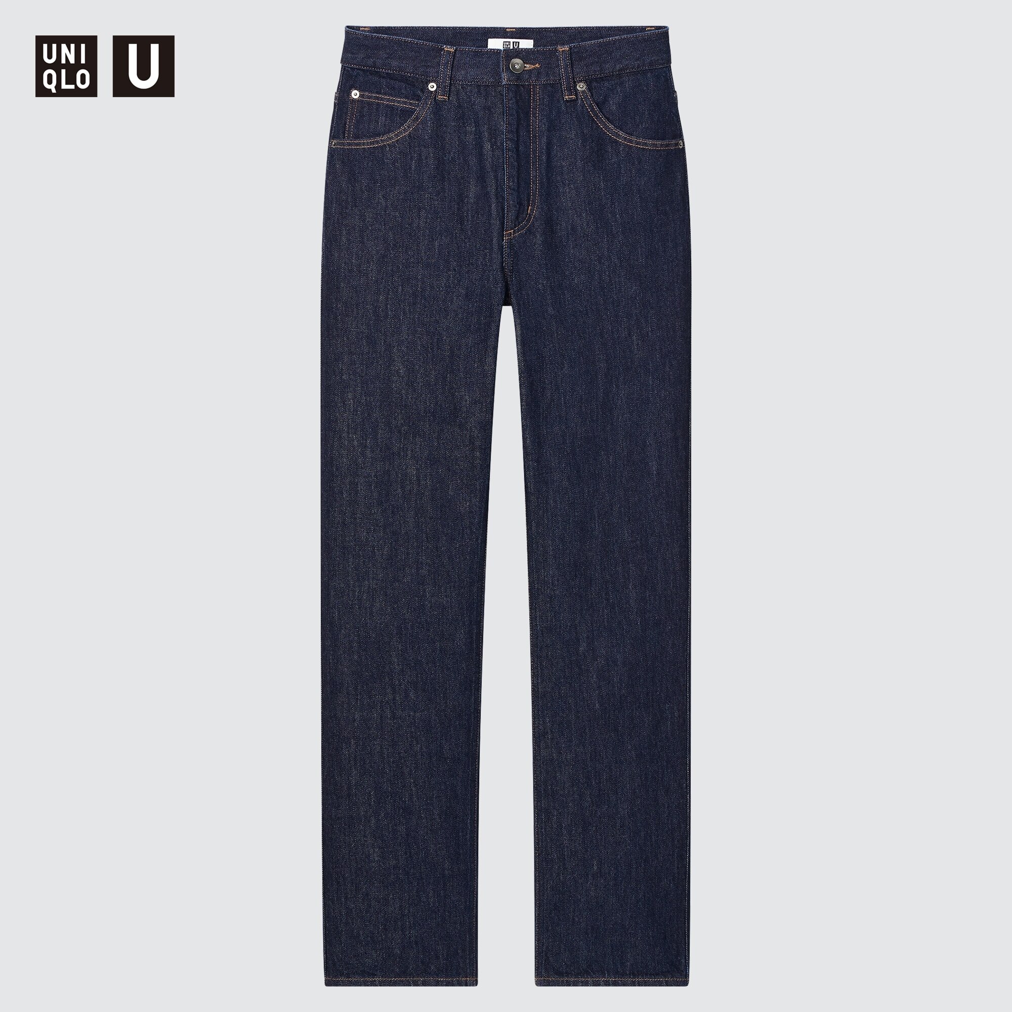 U Regular-Fit Straight High-Rise Jeans | UNIQLO US