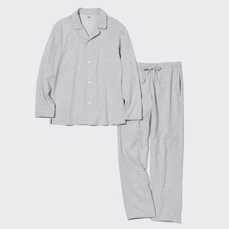 Men AIRism Cotton Long Sleeved Pyjamas