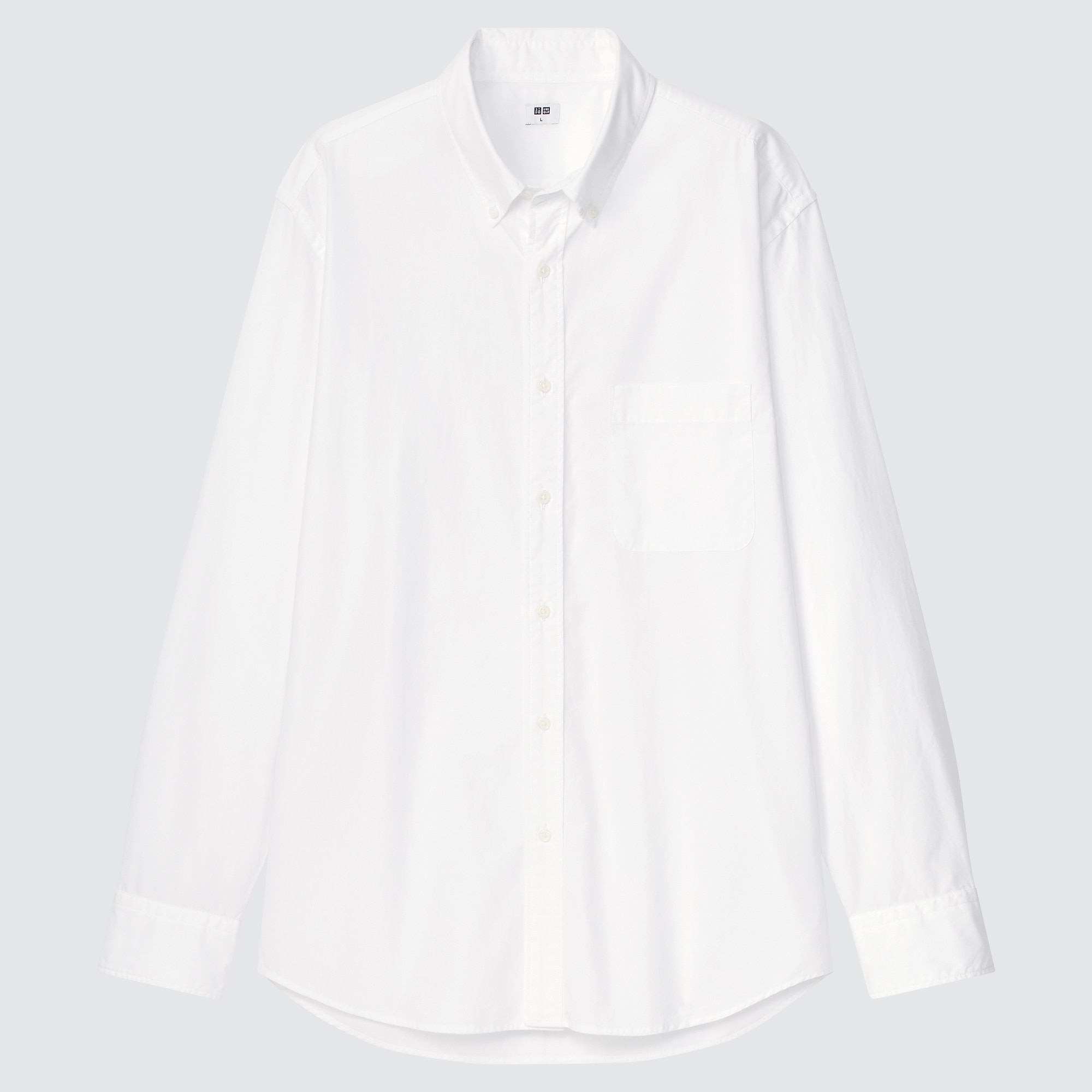 Extra Fine Cotton Broadcloth Long-Sleeve Shirt