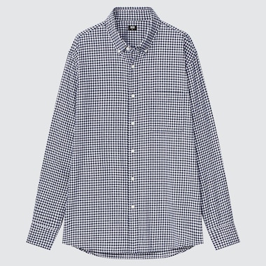 FLANNEL CHECKED LONG-SLEEVE SHIRT