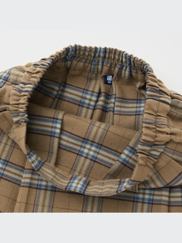 Pleated Checked Skirt