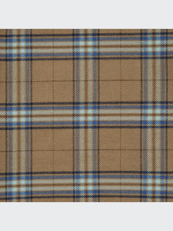 Pleated Checked Skirt