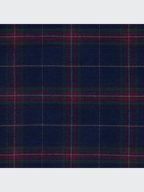 Pleated Checked Skirt