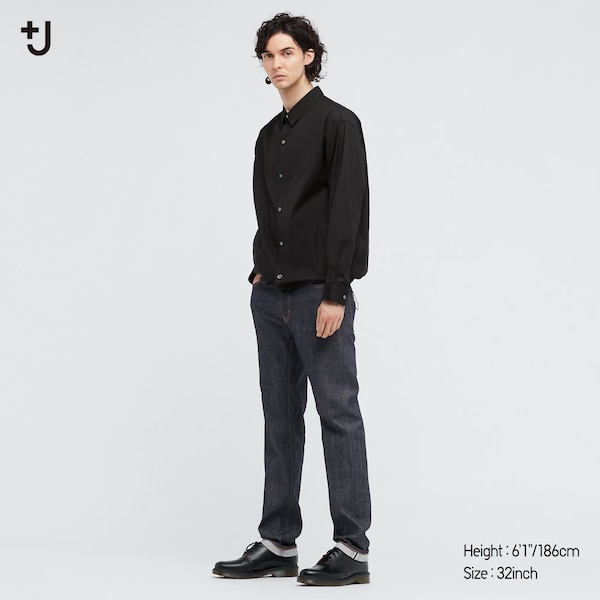 +J Selvedge Slim-Fit Straight Jeans | UNIQLO US