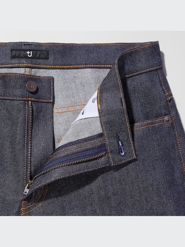 +J Selvedge Slim-Fit Straight Jeans