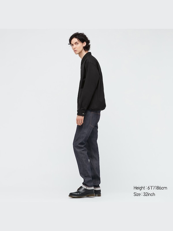 +J Selvedge Slim-Fit Straight Jeans