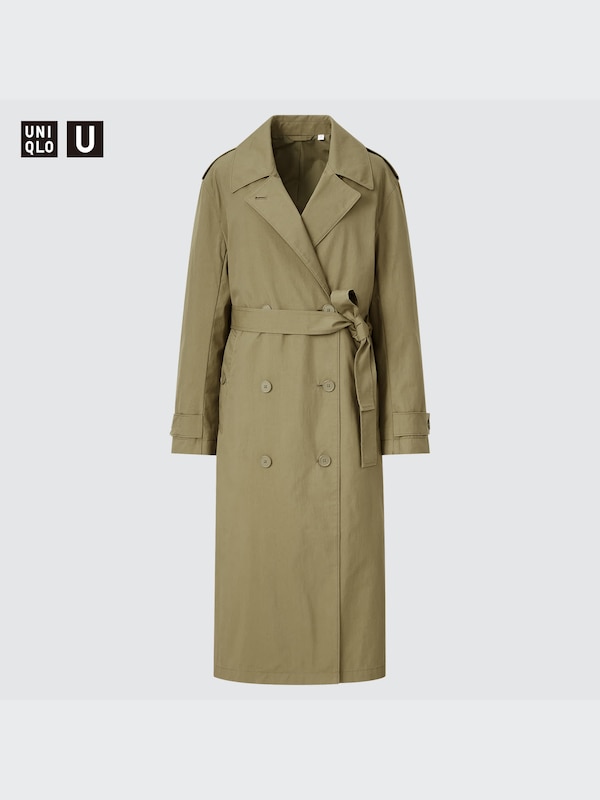UNIQLO U DOUBLE BREASTED TRENCH COAT