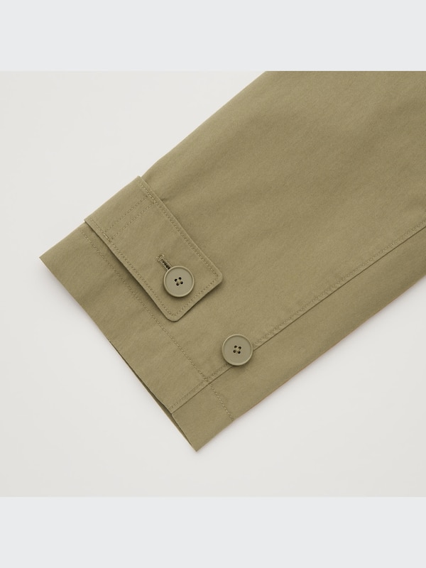 U Double-Breasted Trench Coat