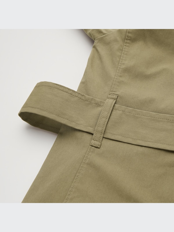 U Double-Breasted Trench Coat