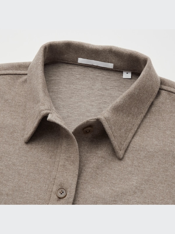 Brushed Jersey Shirt Jacket