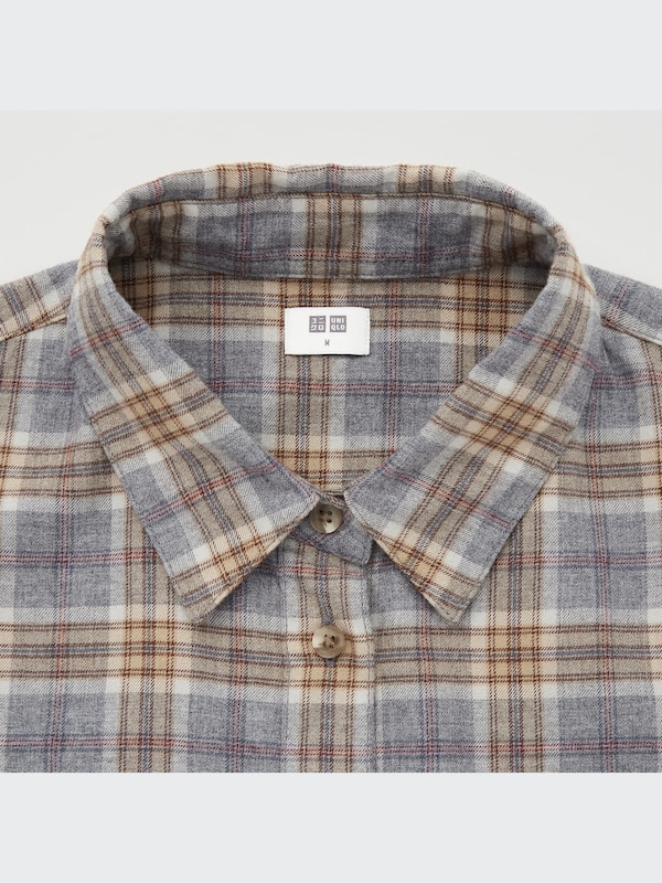 Flannel Plaid Long-Sleeve Shirt