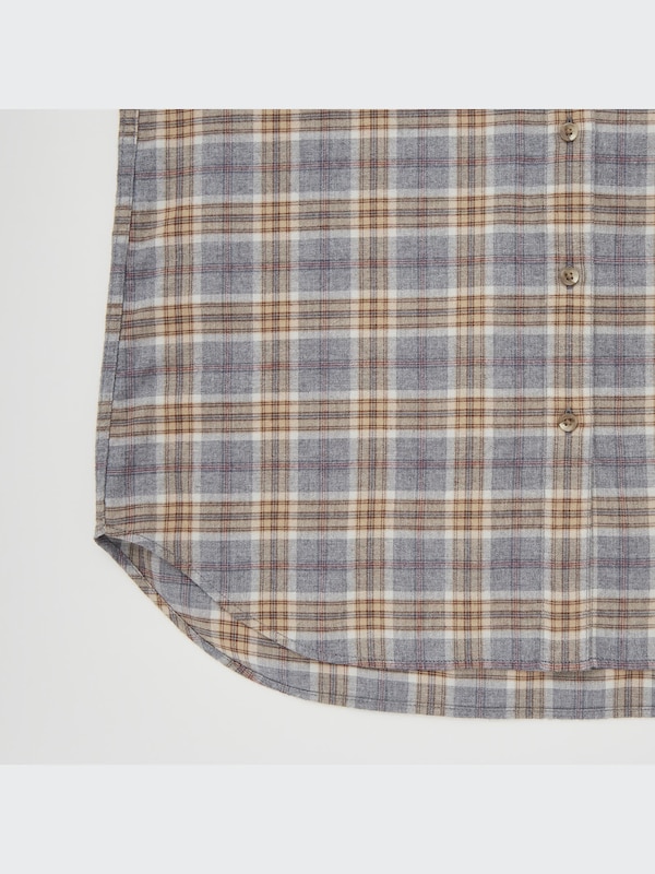 Flannel Plaid Long-Sleeve Shirt