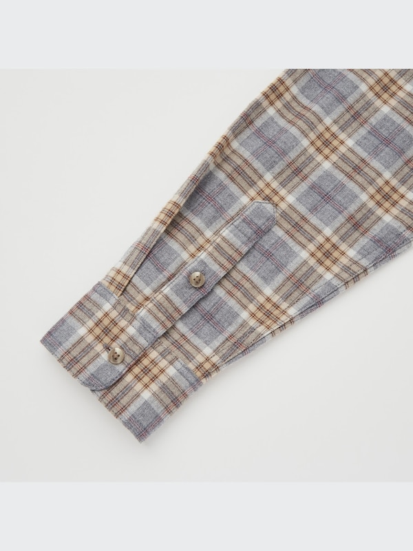 Flannel Plaid Long-Sleeve Shirt
