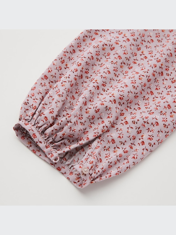 Women's Printed V-Neck 3/4-Sleeve Flare Dress | UNIQLO US
