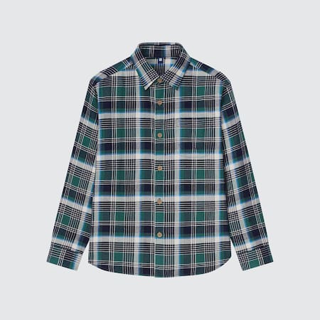 KIDS Flannel Checked Long Sleeved Shirt