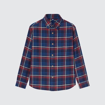 KIDS Flannel Checked Long Sleeved Shirt
