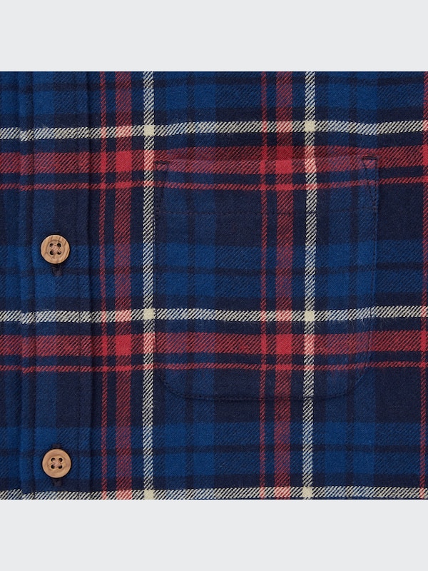 Flannel Plaid Long-Sleeve Shirt