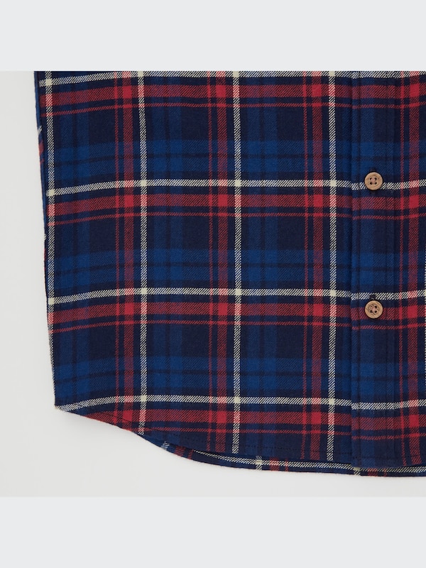 Flannel Plaid Long-Sleeve Shirt