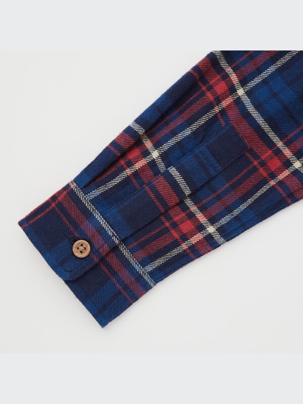 Flannel Plaid Long-Sleeve Shirt