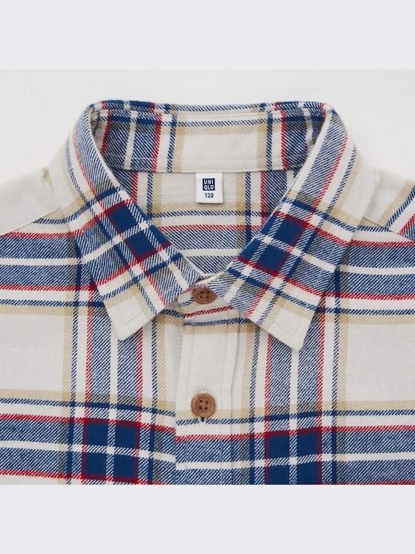 Flannel Plaid Long-Sleeve Shirt