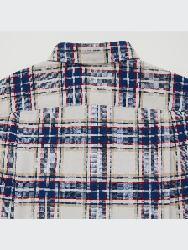 Flannel Plaid Long-Sleeve Shirt