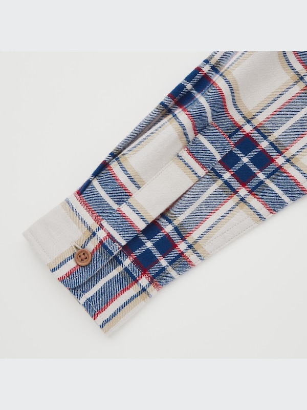 Flannel Plaid Long-Sleeve Shirt