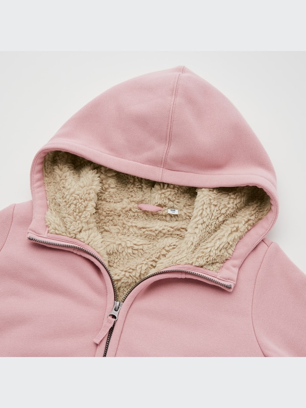 Pile-Lined Sweat Long-Sleeve Full-Zip Hoodie
